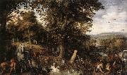 Garden of Eden 1612 Oil on copper BRUEGHEL, Jan the Elder